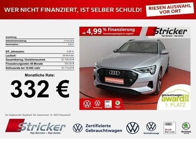 Gebraucht Audi e-tron Advanced Plus 230 kW (313 PS) 2022 Florettsilber metallic (metallic) SUV