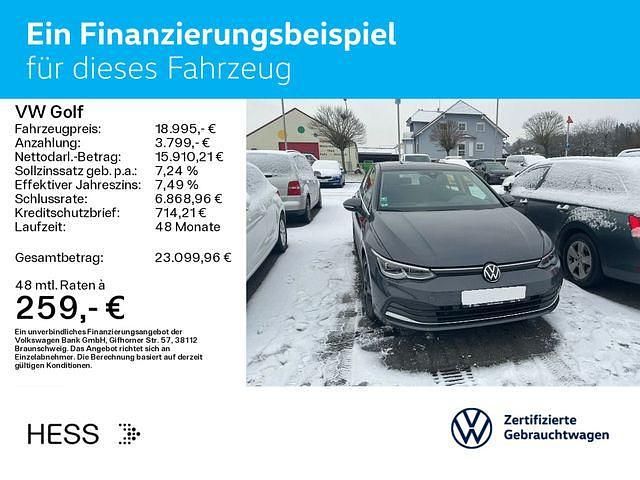 Gebraucht VW Golf VIII Style 150 PS (110 kW) 2020 Grau Limousine