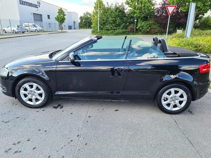 Schwarz Gebraucht 2009 Audi A3 Cabriolet Attraction Cabrio | 3.990 € (Guter Preis) - Bild 1/4