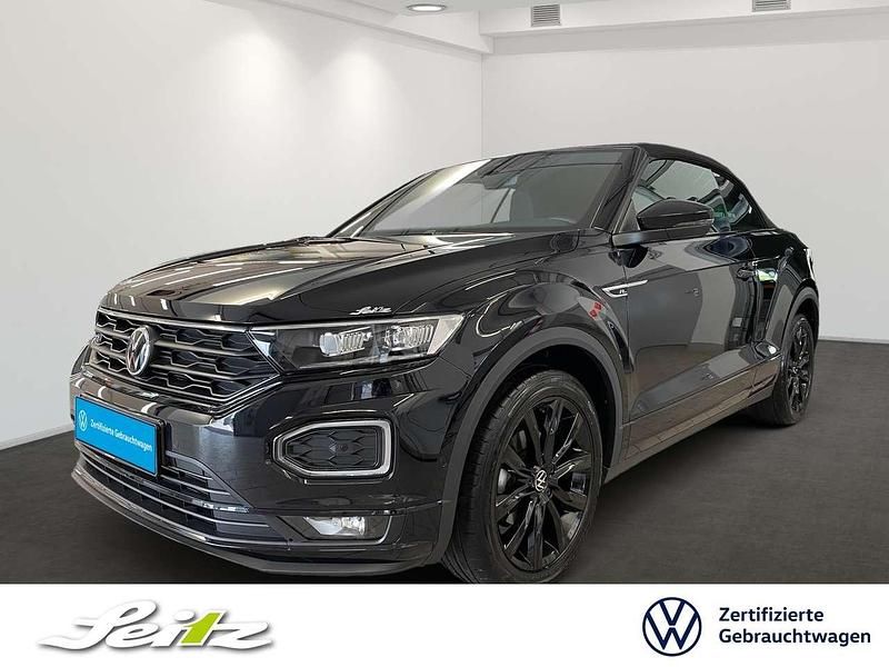 Deep black perleffekt Gebraucht 2021 VW T-Roc Cabriolet R-line Cabrio | 28.948 € (Fairer Preis) - Bild 1/3