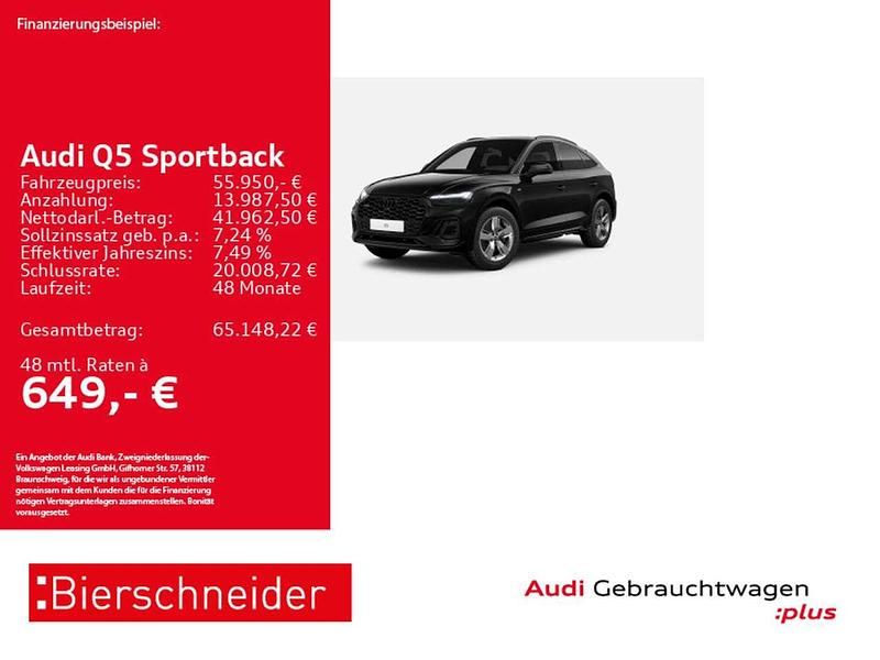 Mythosschwarz Gebraucht 2024 Audi Q5 S-Line SUV | 55.950 € (Etwas zu teuer) - Bild 1/3