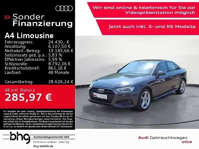 Gebraucht Audi A4 Advanced Plus 204 PS (150 kW) 2022 Limousine