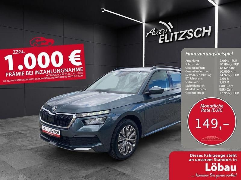 Quarzgrau metallic Gebraucht 2021 Skoda Kamiq Clever SUV | 20.890 € (Fairer Preis) - Bild 1/3