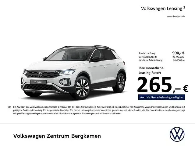 Gebraucht VW T-Roc Goal 150 PS (110 kW) 2025 Weiß SUV