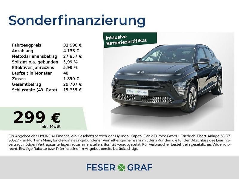 Abyss black Gebraucht 2023 Hyundai Kona Prime SUV | 31.990 € (Superpreis) - Bild 1/4