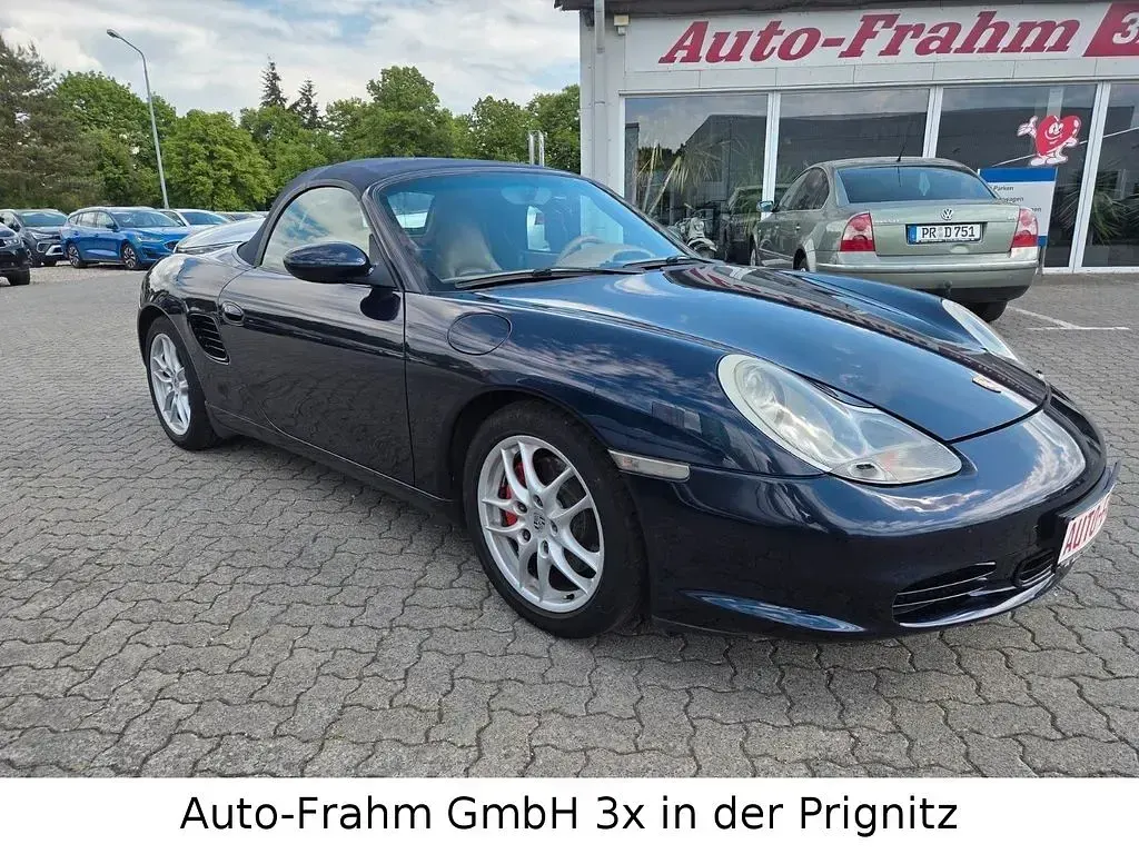 Brugt Porsche Boxster S 260 HK (191 kW) 2003 Blå Cabriolet