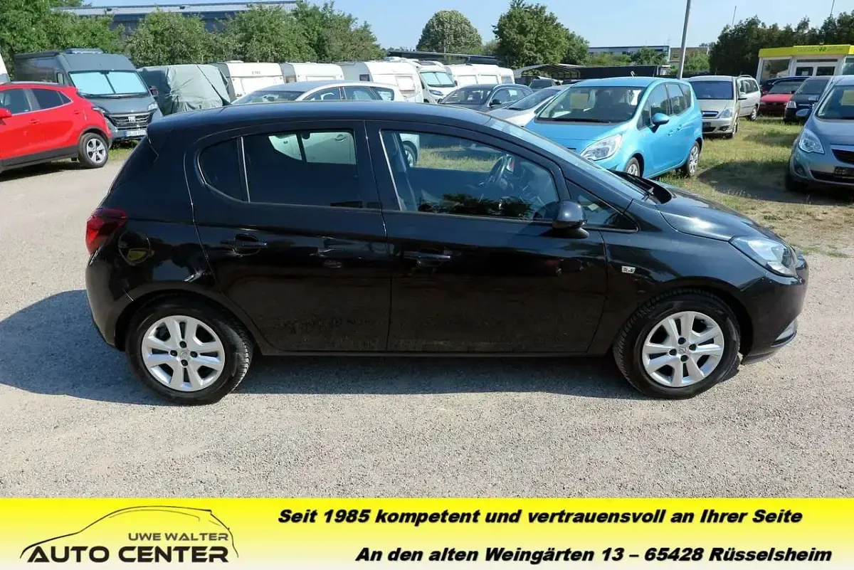 Gebraucht Opel Corsa Edition 101 PS (74 kW) 2015 Schwarz Kleinwagen