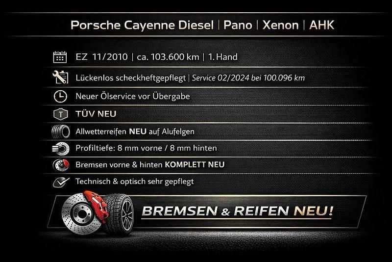 Gebraucht Porsche Cayenne 239 PS (175 kW) 2010 Tiefschwarz SUV