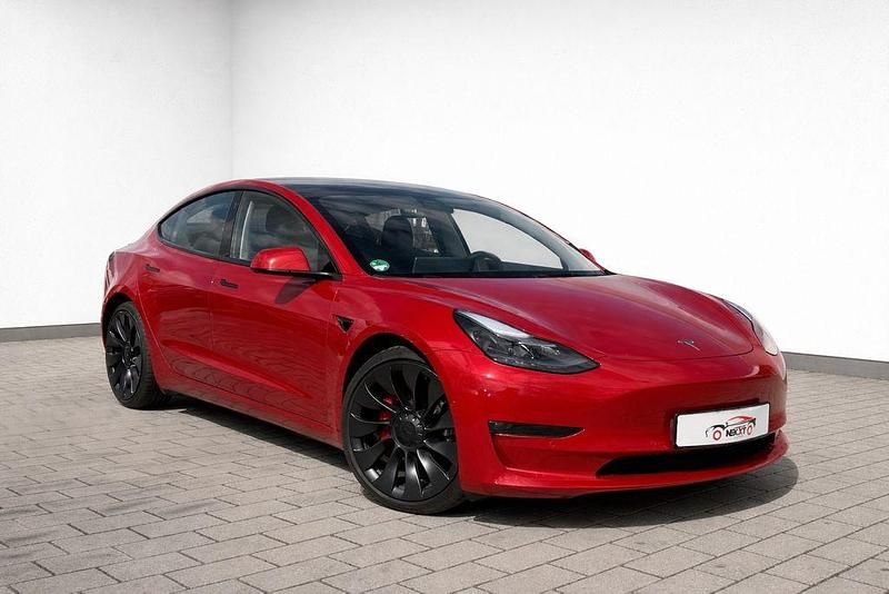 Gebraucht Tesla Model 3 Performance 377 kW (513 PS) 2021 Rot Limousine