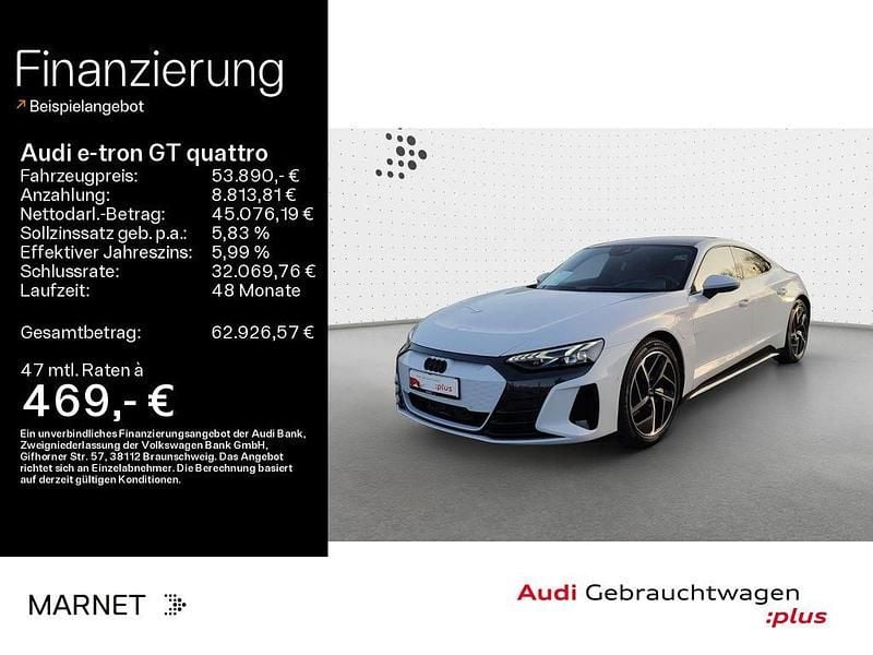 Grau Gebraucht 2022 Audi e-tron GT quattro Sport Limousine | 53.890 € (Superpreis) - Bild 1/4