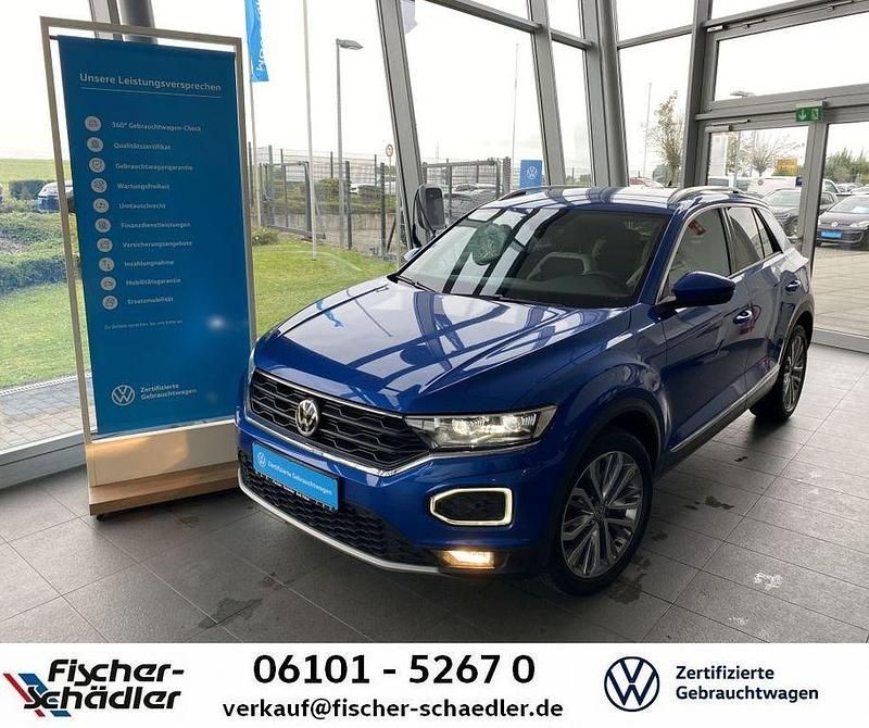 Blau Gebraucht 2019 VW T-Roc Sportline SUV | 21.850 € (Fairer Preis) - Bild 1/4