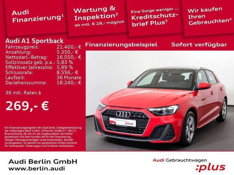 Misanorot perleffekt mythossch Gebraucht 2021 Audi A1 S-Line Kleinwagen | 21.400 € (Superpreis) - Bild 1/3