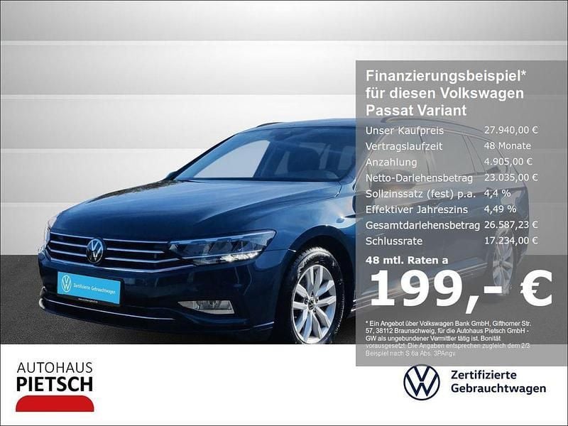 Blau Gebraucht 2024 VW Passat Business Kombi | 27.940 € (Etwas zu teuer) - Bild 1/1