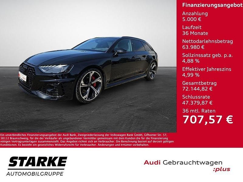 Mythosschwarz metallic Gebraucht 2023 Audi RS4 Ambiente Kombi | 68.980 € (Guter Preis) - Bild 1/4