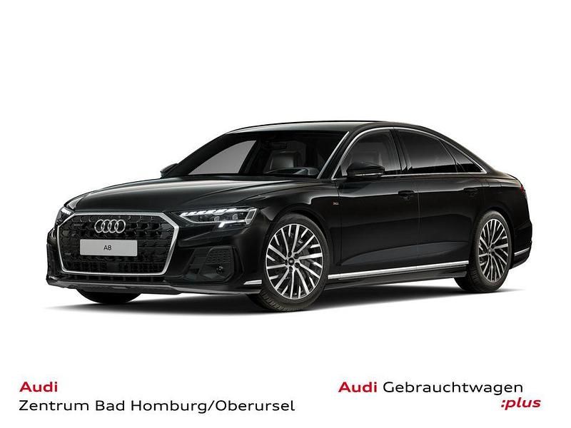 Mythosschwarz metallic Gebraucht 2025 Audi A8 S-Line Limousine | 74.890 € (Superpreis) - Bild 1/4