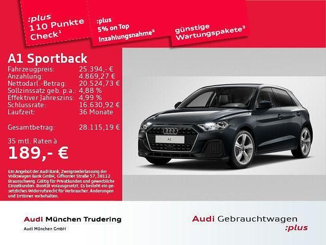Gebraucht Audi A1 Sportback Advanced Plus 116 PS (85 kW) 2025 Manhattangrau metallic Kleinwagen