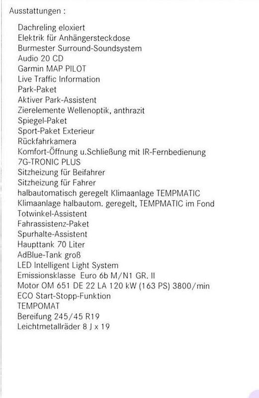 Gebraucht Mercedes V220 Edition 163 PS (119 kW) 2018 Van / Kleinbus