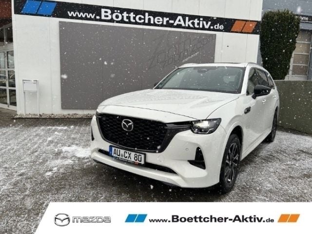 Weiss Gebraucht 2024 Mazda CX-80 Homura-Line SUV | 54.990 € (Superpreis) - Bild 1/4
