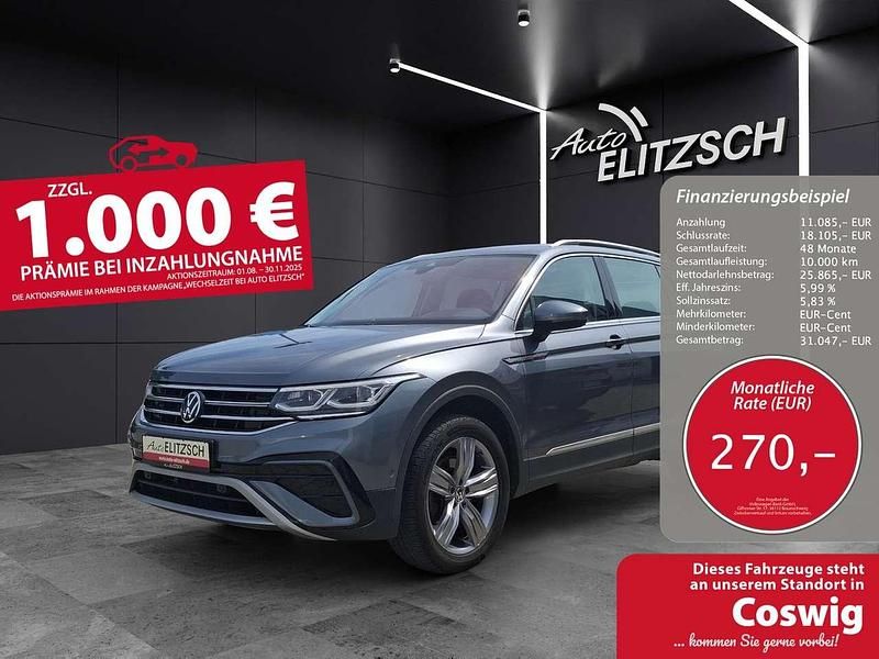 Grau Gebraucht 2022 VW Tiguan Allspace Elegance SUV | 36.950 € (Fairer Preis) - Bild 1/3