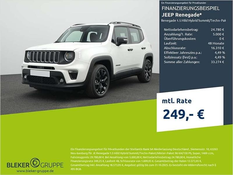Weiß Neu 2025 Jeep Renegade Summit SUV | 27.480 € (Fairer Preis) - Bild 1/3
