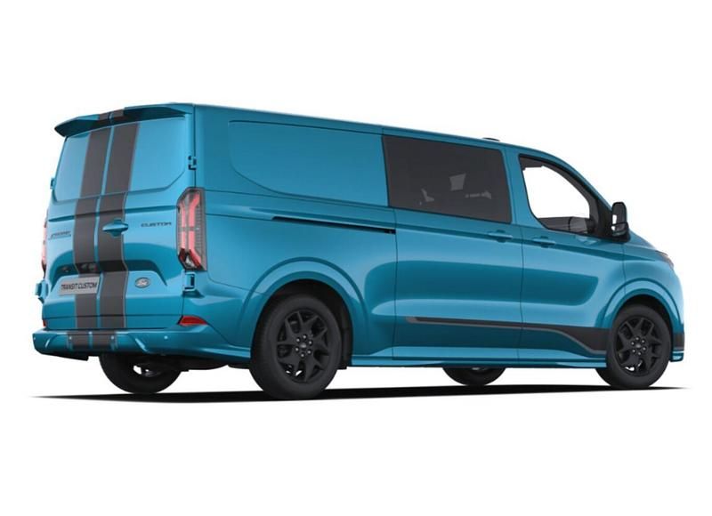 Neu Ford E-Transit Sport 160 kW (218 PS) 2025 Digital aqua blue metallic Van