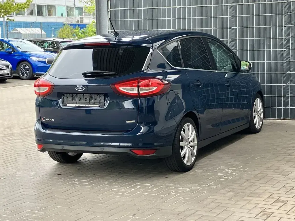 Gebraucht Ford C-MAX Titanium 125 PS (91 kW) 2016 Blau Van / Kleinbus
