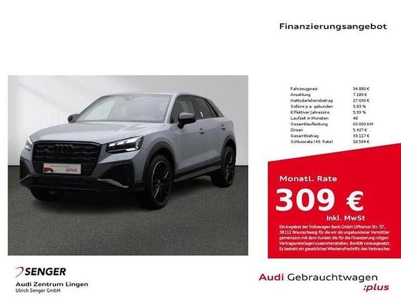 Pfeilgrau perleffekt Gebraucht 2022 Audi Q2 S-Line SUV | 34.880 € (Fairer Preis) - Bild 1/3