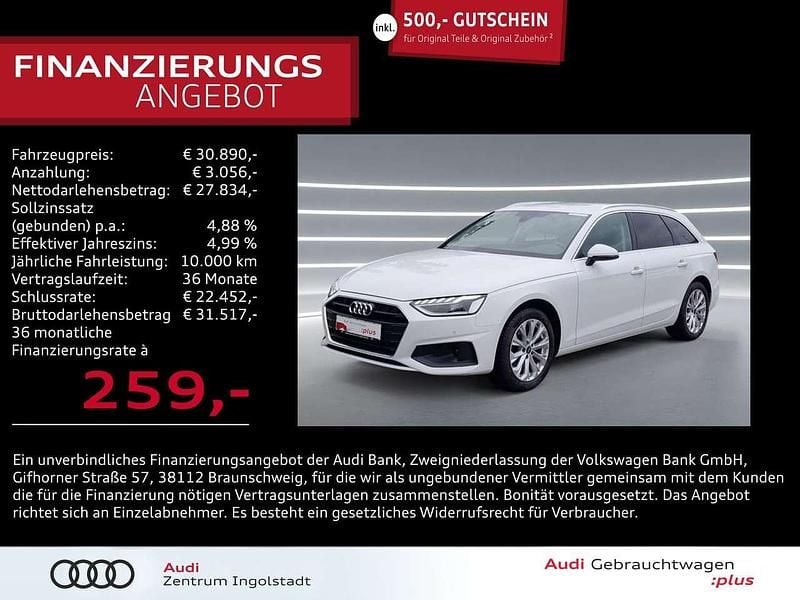 Arkonaweiß Gebraucht 2024 Audi A4 Ambiente Kombi | 30.890 € (Superpreis) - Bild 1/2