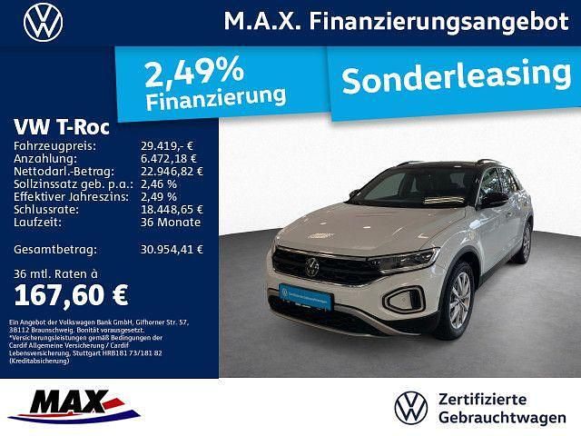 Weiß Gebraucht 2025 VW T-Roc Life SUV | 29.419 € (Guter Preis) - Bild 1/3