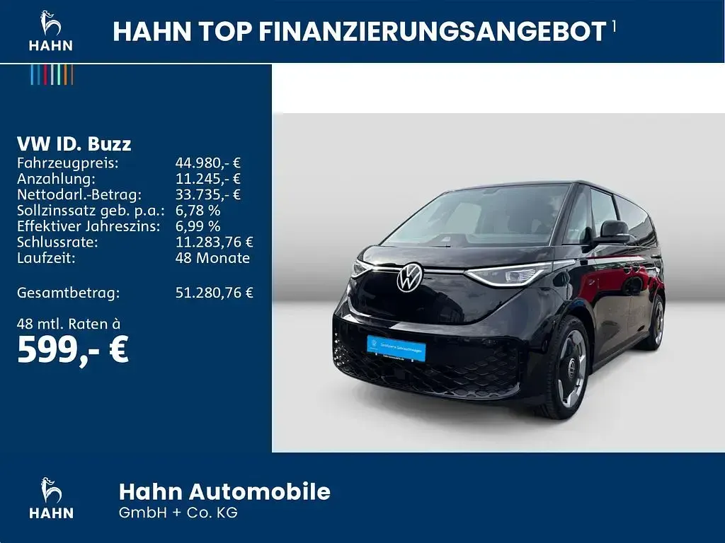 Gebraucht VW ID. Buzz Pro 150 kW (204 PS) 2023 Schwarz Van / Kleinbus