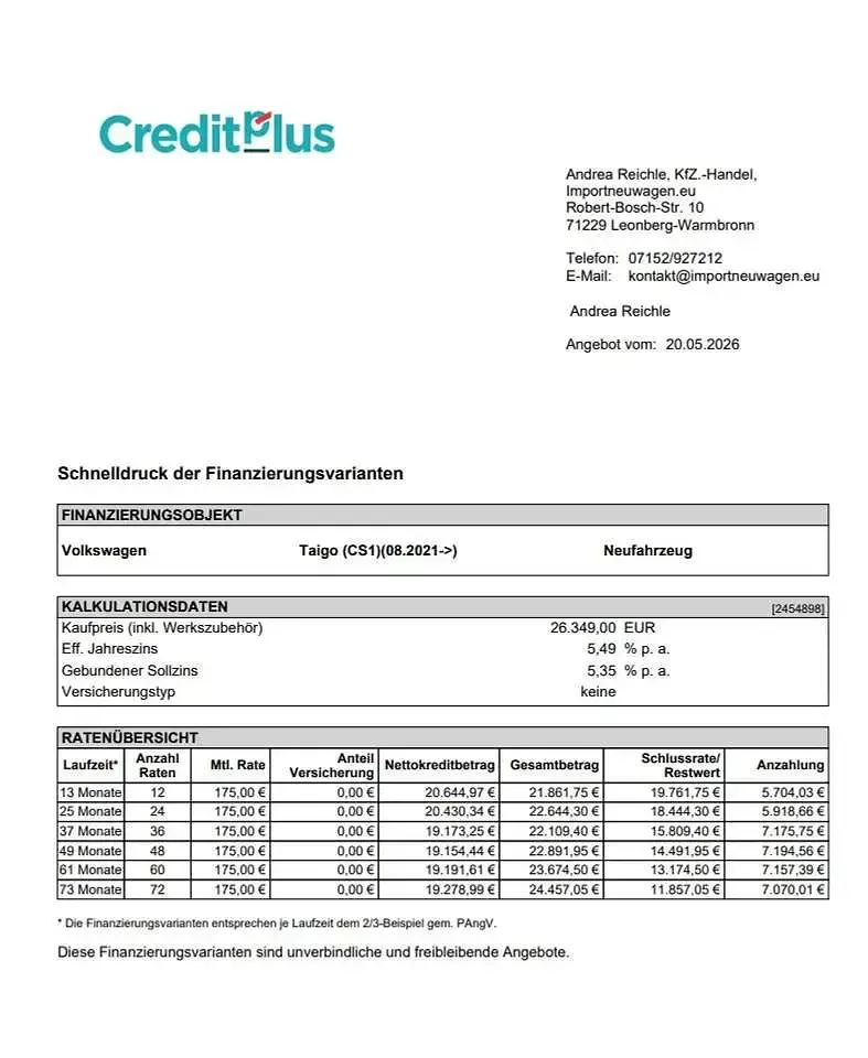 Gebraucht VW Taigo Pro 116 PS (85 kW) 2025 Pure white SUV