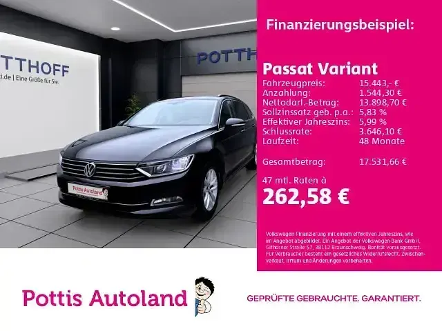 Gebraucht VW Passat Comfortline 150 PS (110 kW) 2018 Kombi