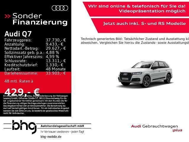 Gletscherweiss metallic Gebraucht 2017 Audi Q7 Black Edition SUV | 37.730 € (Fairer Preis) - Bild 1/3