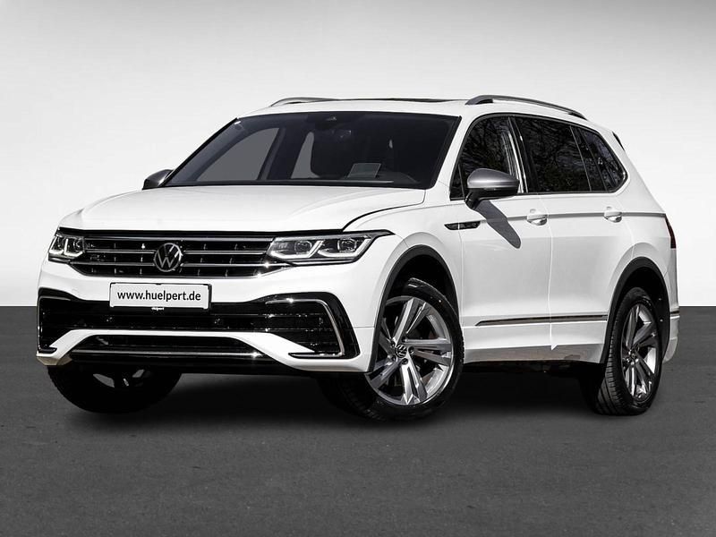 Pure white Gebraucht 2022 VW Tiguan Allspace R-line SUV | 36.911 € (Guter Preis) - Bild 1/3