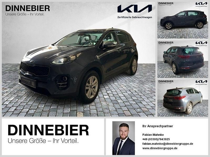 Blau (metallic) Gebraucht 2017 Kia Sportage DREAM-TEAM Edition SUV | 13.599 € (Guter Preis) - Bild 1/4