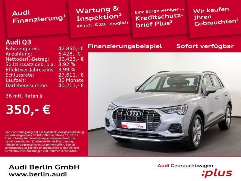 Gebraucht Audi Q3 Advanced Plus 200 PS (147 kW) 2023 Florettsilber metallic SUV