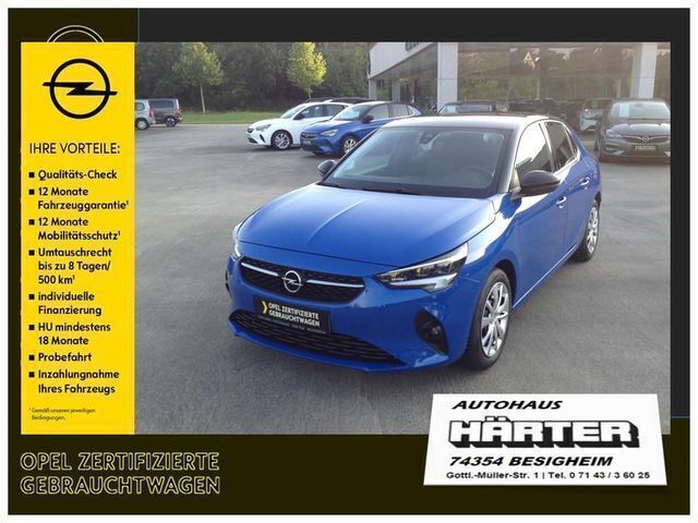 Blau (perlblau) Gebraucht 2021 Opel Corsa Edition Kleinwagen | 14.990 € (Fairer Preis) - Bild 1/4