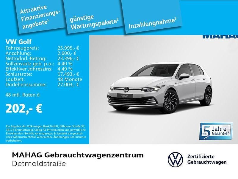 Pure white Gebraucht 2024 VW Golf VIII Style Limousine | 25.995 € (Fairer Preis) - Bild 1/1
