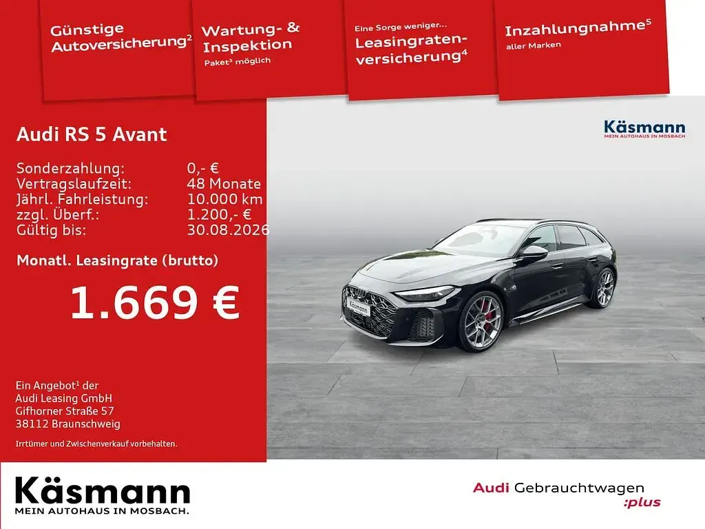 Gebraucht Audi RS5 Sport 639 PS (469 kW) 2026 Schwarz Kombi