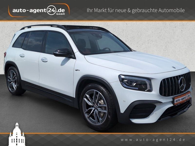Digitalweiss metallic Gebraucht 2021 Mercedes GLB35 AMG SUV | 43.990 € (Guter Preis) - Bild 1/4