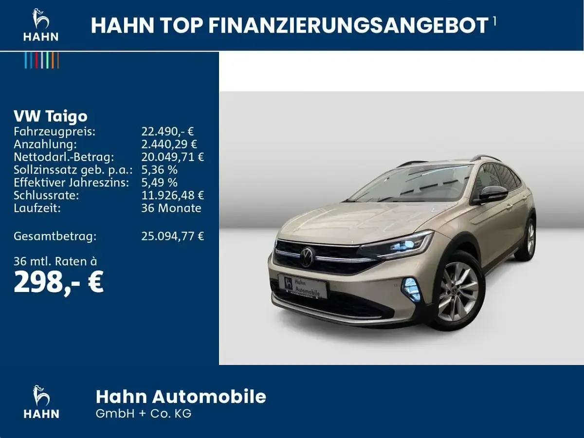 Gebraucht VW Taigo Move 150 PS (110 kW) 2023 Ivory silver metallic SUV