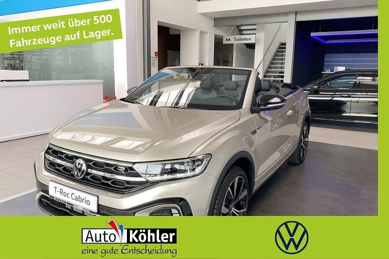 Ivory silver metallic Neu 2025 VW T-Roc Cabriolet R-line Cabrio | 42.490 € (Guter Preis) - Bild 1/3