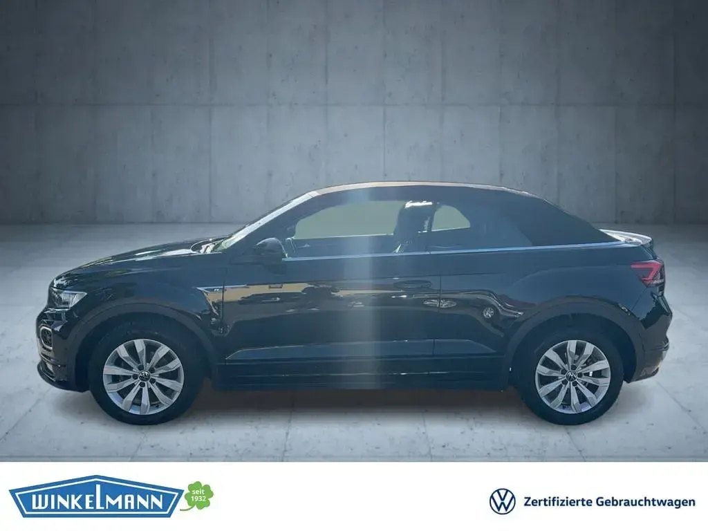 Gebraucht VW T-Roc Cabriolet R-line 150 PS (110 kW) 2021 Schwarz Cabrio