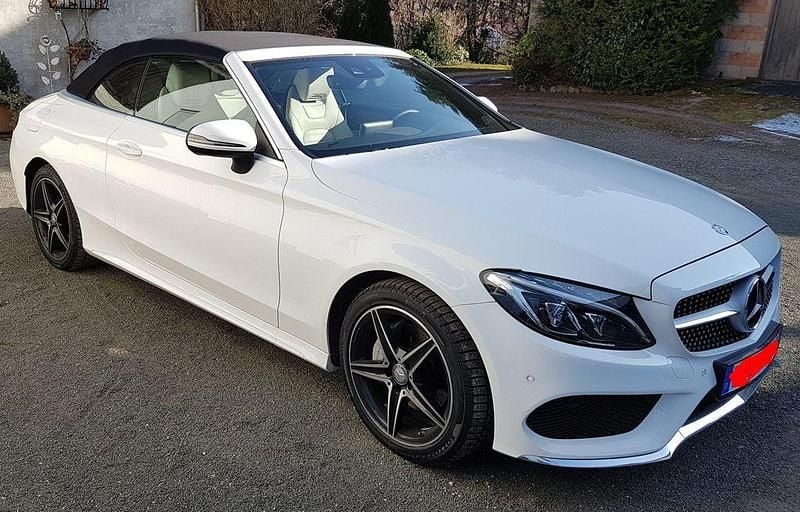 Gebraucht Mercedes C200 AMG line 184 PS (135 kW) 2016 Weiß Cabrio