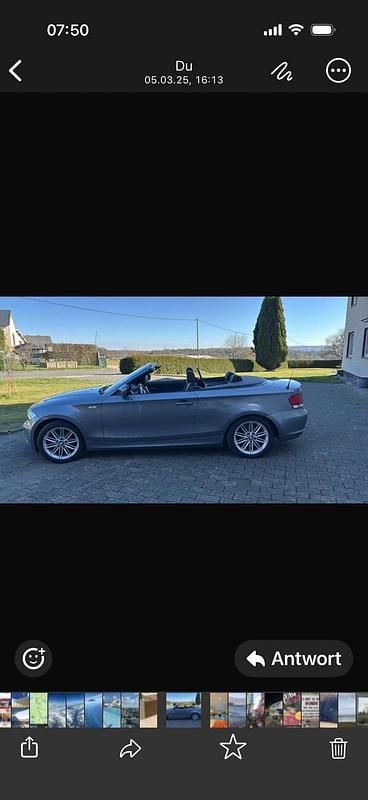 Grau Gebraucht 2010 BMW 118 Cabriolet Cabrio | 11.000 € (Fairer Preis) - Bild 1/4