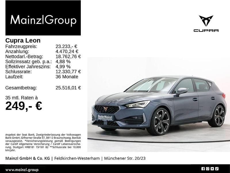 Grau Gebraucht 2022 Cupra Leon VZ Limousine | 23.233 € (Guter Preis) - Bild 1/3