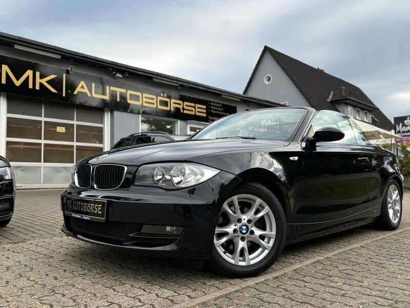 Schwarz Gebraucht 2008 BMW 118 Cabriolet Sport Line Cabrio | 9.490 € (Fairer Preis) - Bild 1/4