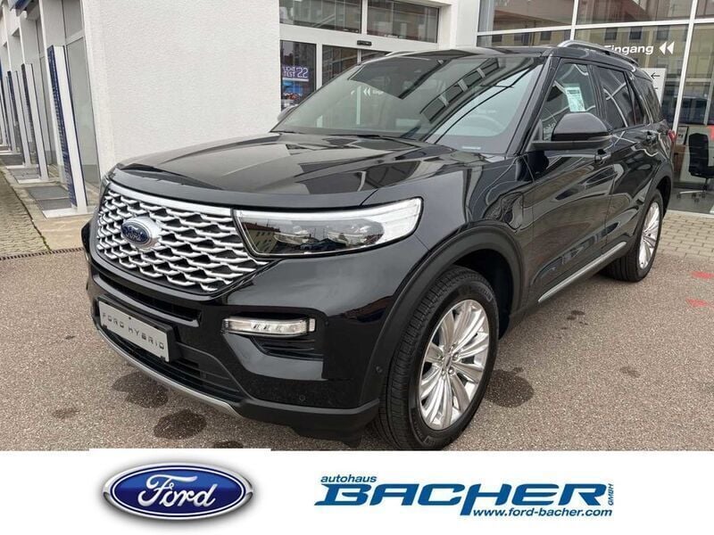 Schwarz Gebraucht 2023 Ford Explorer Platinum SUV | 58.850 € (Fairer Preis) - Bild 1/4