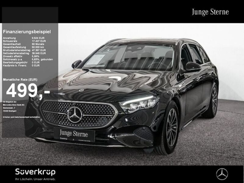 Schwarz Gebraucht 2024 Mercedes E220 Avantgarde Limousine | 48.470 € (Superpreis) - Bild 1/2