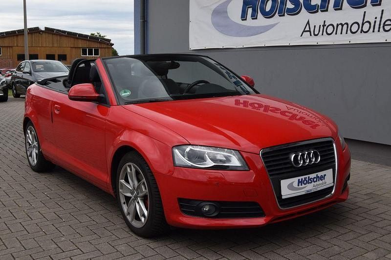 Rot Gebraucht 2009 Audi A3 Cabriolet Ambition Cabrio | 8.999 € (Fairer Preis) - Bild 1/4